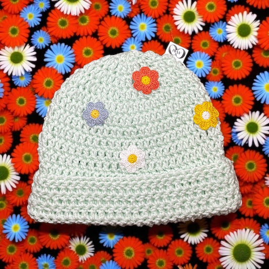 Flower Beanie (mint)